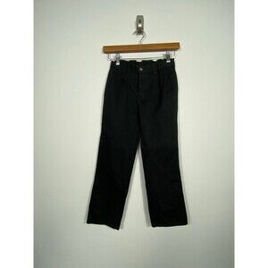 Chaps Boys Dress Pants Size 8 Black School Uniform Adjustable Waist